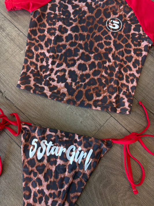Leopard Baby Tee Kini