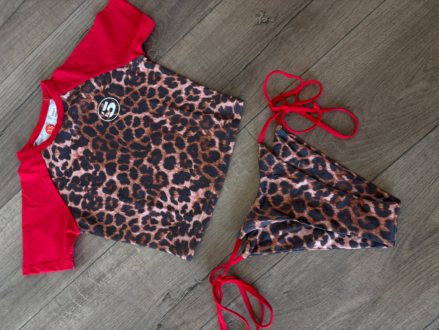 Leopard Baby Tee Kini