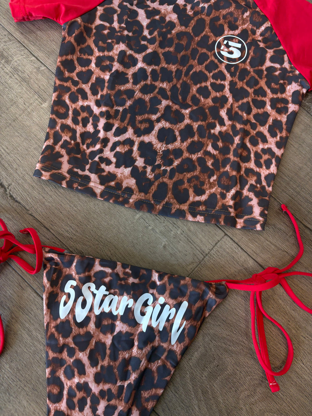 Leopard Baby Tee Kini