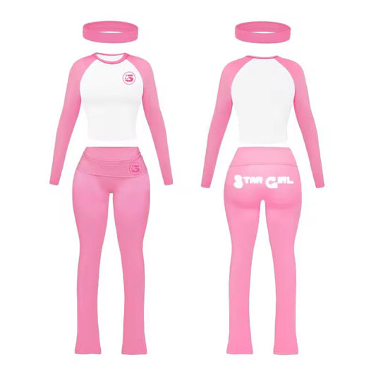 Bubblegum Pink Long Sleeve Set