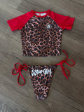 Leopard Baby Tee Kini