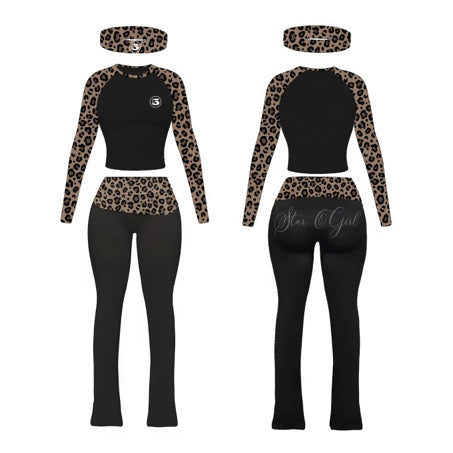 Noir Cheetah Set (Long Sleeve)