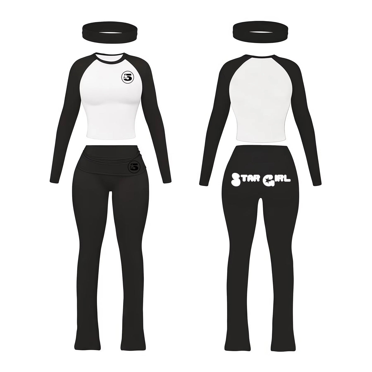 Black Long Sleeve Set